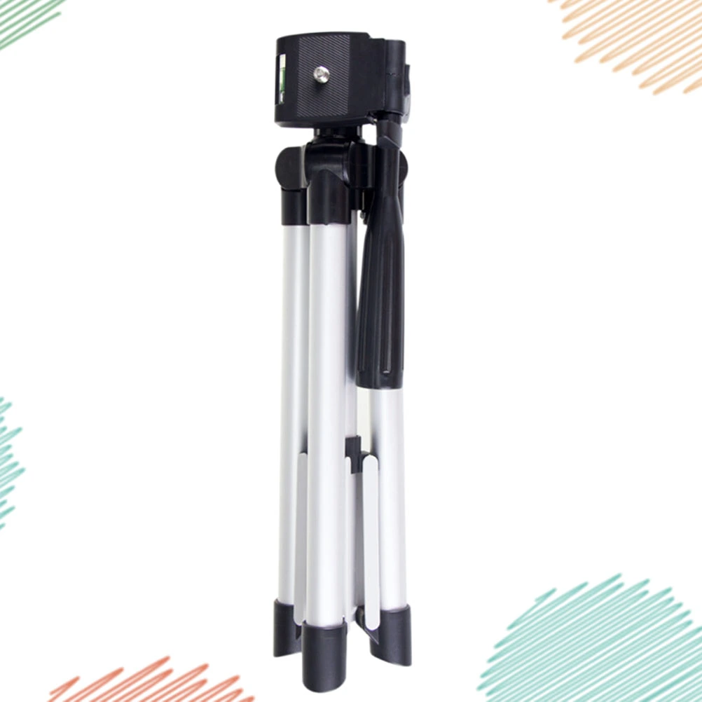 1pc 50cm Mobile Phone Professional Photo Tripod Camera Tripod Mini Tripod for Friends Family Co-worker (Silver)