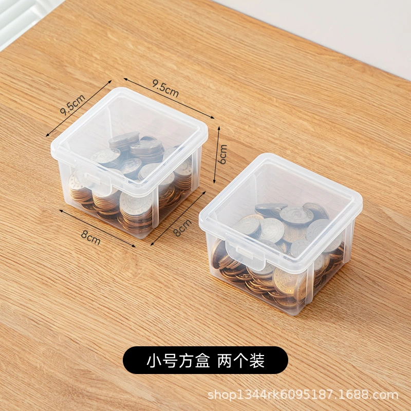 2Pcs Large Coin Square Holders Coin Protective Case Commemorative Coin Boxes