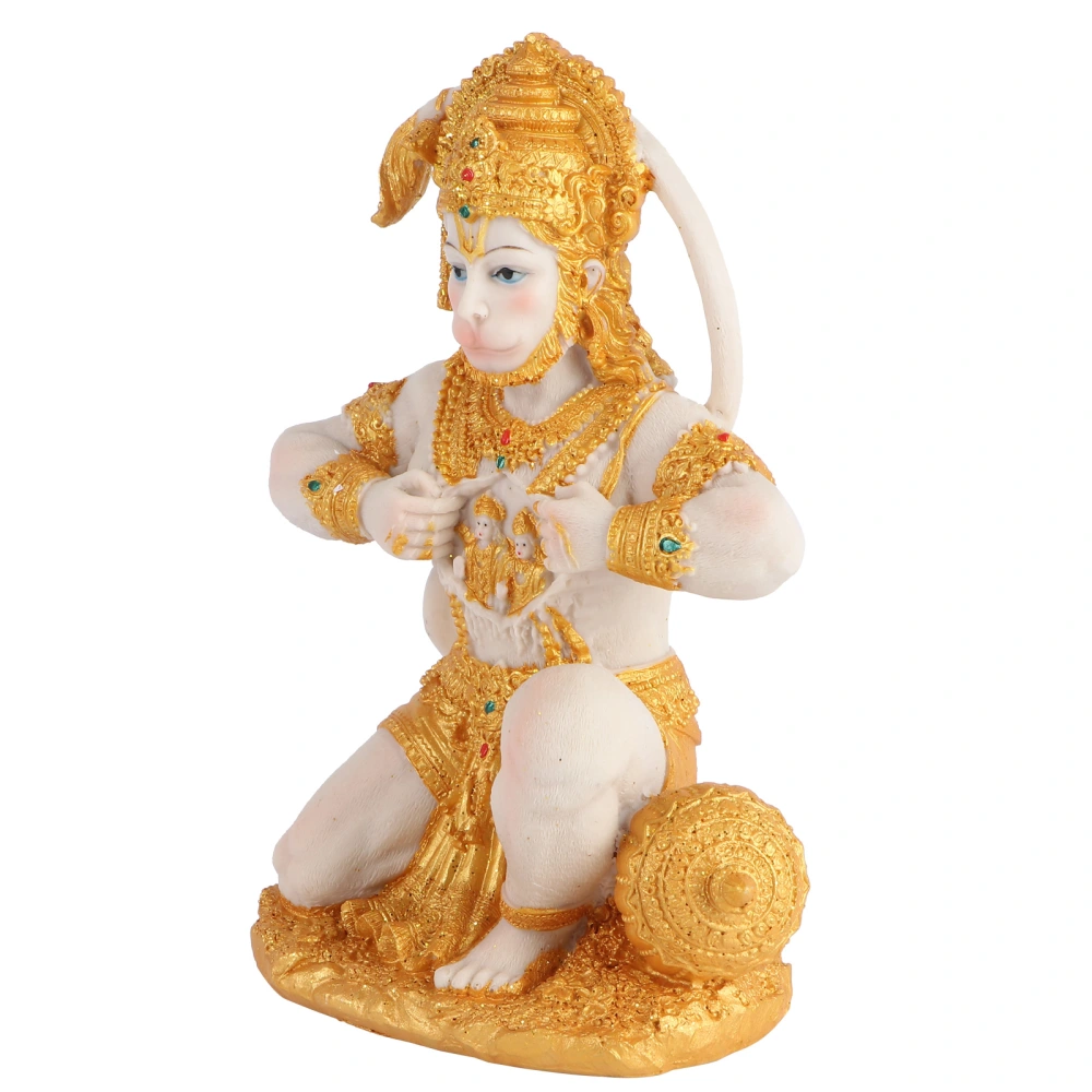 Hanuman Buddha Figurine Southeast Asian Style Monkey Sculpture Entrance Decor