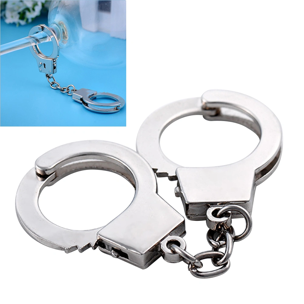 6 Pairs of Stainless Steel Children Costumes Handcuff Police Pretend Play Props Cosplay Hero Role Play Props
