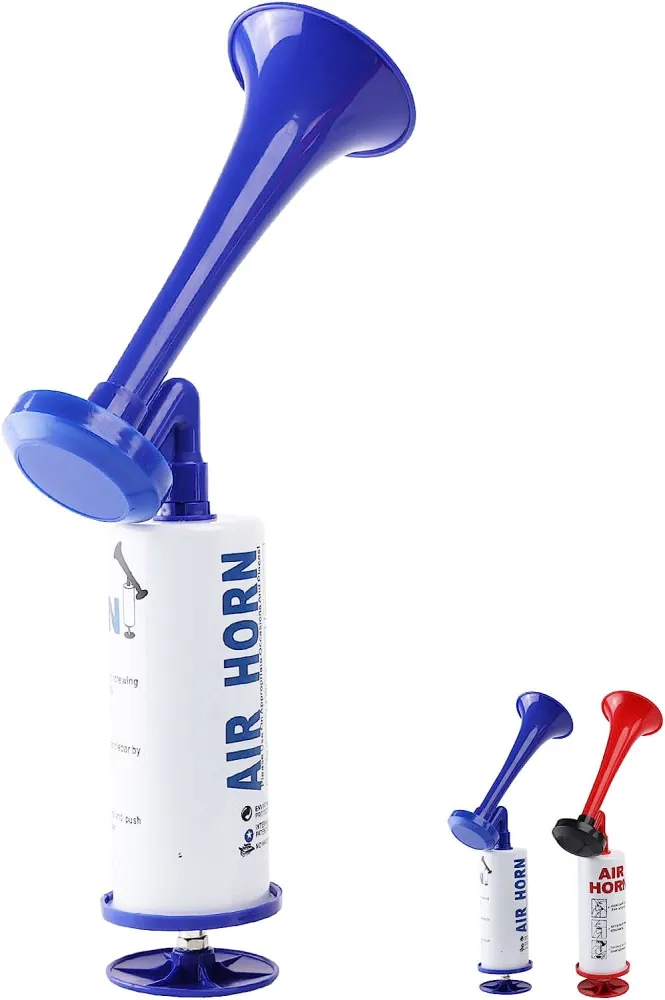 2Pcs Football Events Air Horn Hand Push Trumpet Air Horn Cheer Air Horn Soccer Party Favor