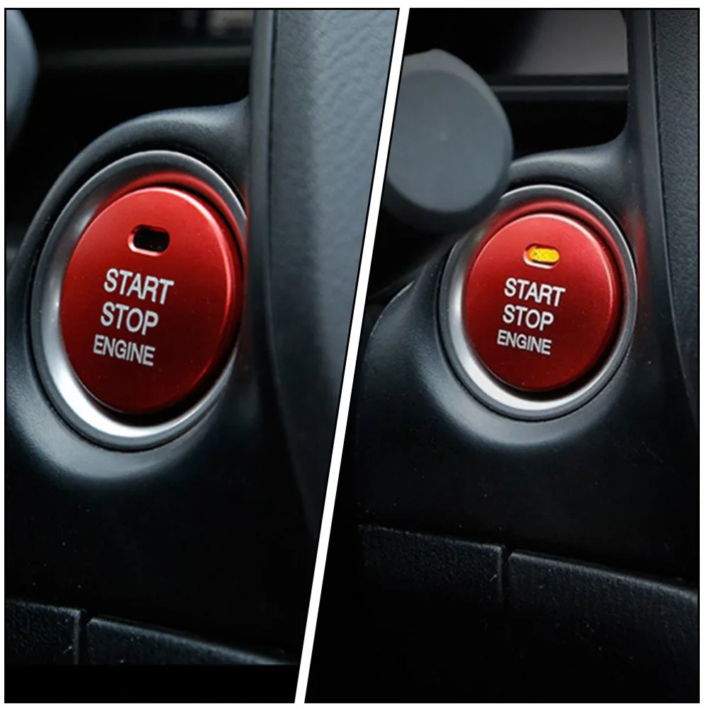 1 Set Car Engine Start Stop Ignition Button Decorative Cover Decorative Ring