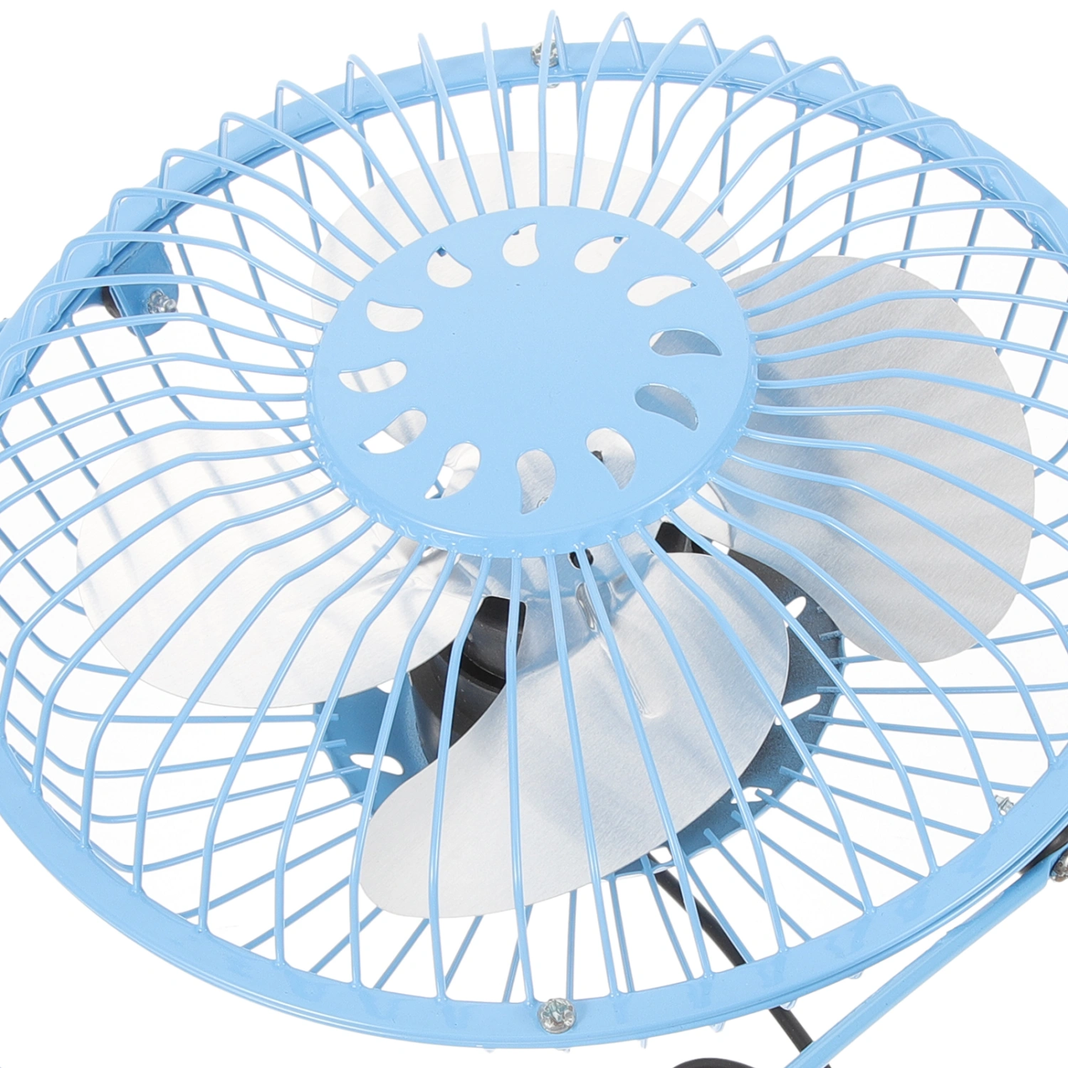1 Set of Rechargeable Solar Powered Cooling Fan Desktop Pet Cooler Solar Fan
