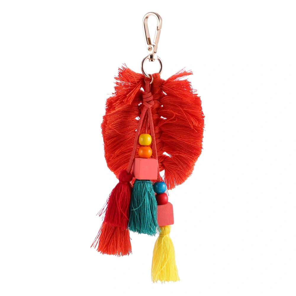 1pc Unique Tassel Keychain Decor Creative Handbag DIY Decor Hanging Pendant