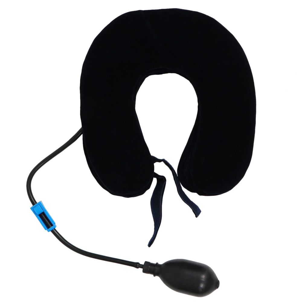 1pc Inflatable Cervical Neck Traction Device Reduce Neck Pain U-shaped Pillow