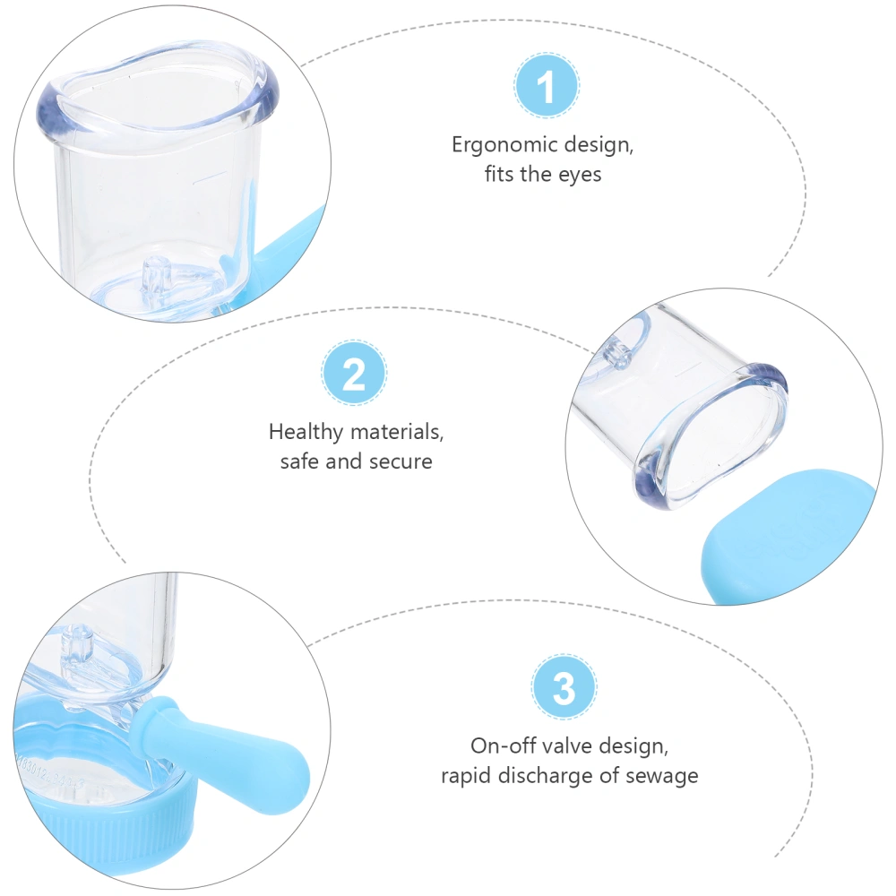 Eye Wash Cup Reusable Eye Cleaning Tool Eye Cleaner Eyewash Container (Sky-blue)