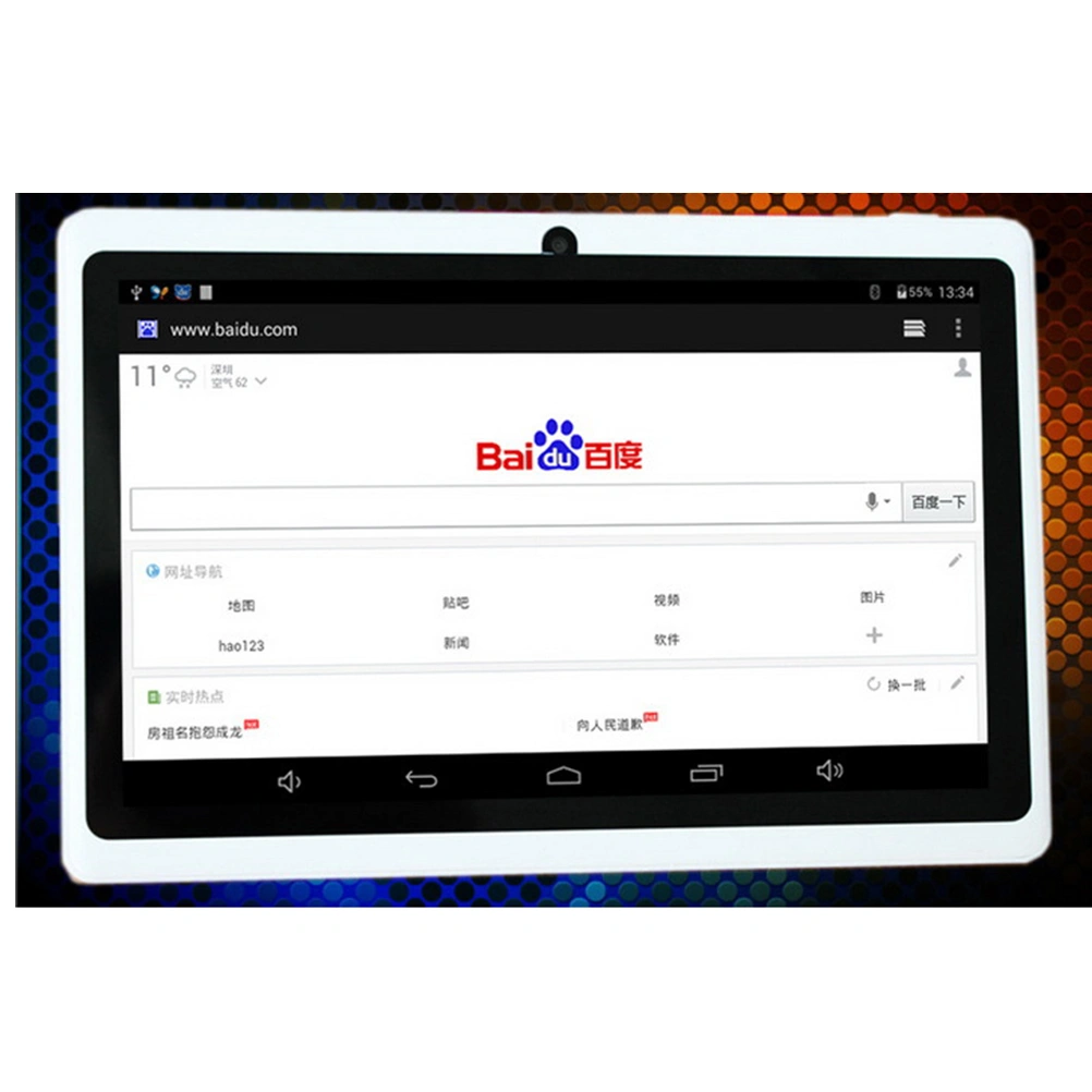 7 Inch 8 GB Touchscreen Tablet PC Android Quad-core Dual Cameras Supported WIFI and  with EU Plug (White)