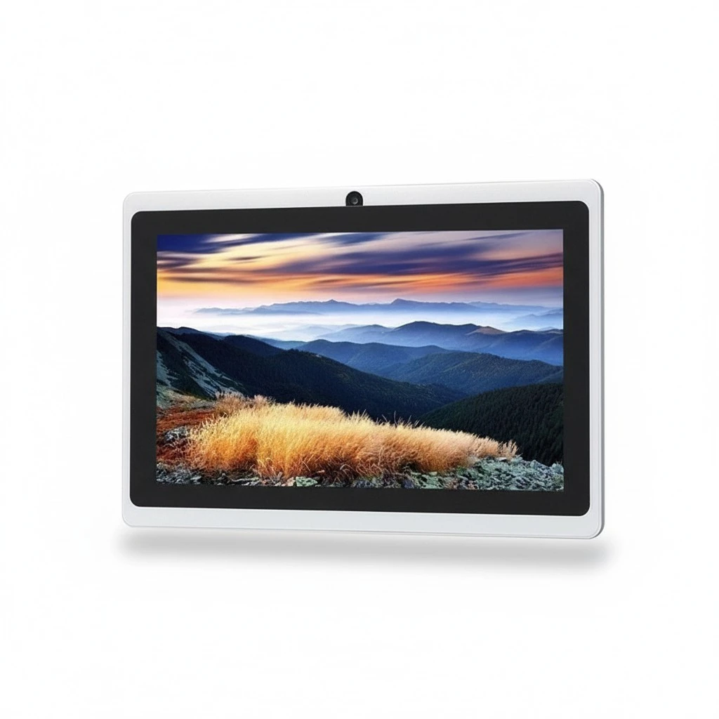 7 Inch 8 GB Touchscreen Tablet PC Android Quad-core Dual Cameras Supported WIFI and  with EU Plug (White)