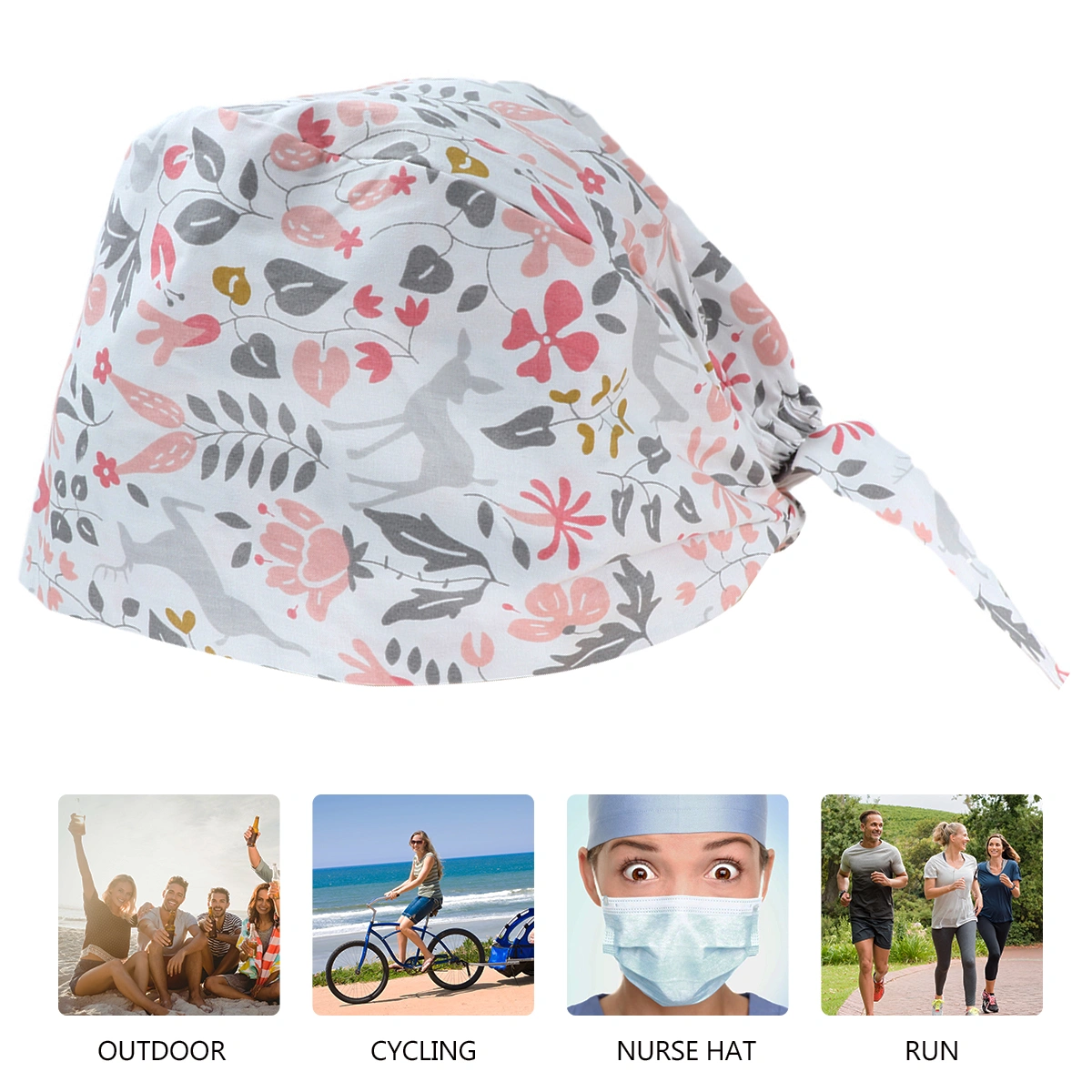 1PC Adjustable Cotton Leaf Sweat Absorbing Hat
