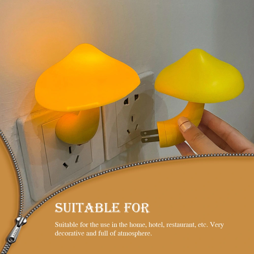 Creative Mushroom Shaped Bedside Lamp Table Lamp Simple Desktop Lamp US Plug