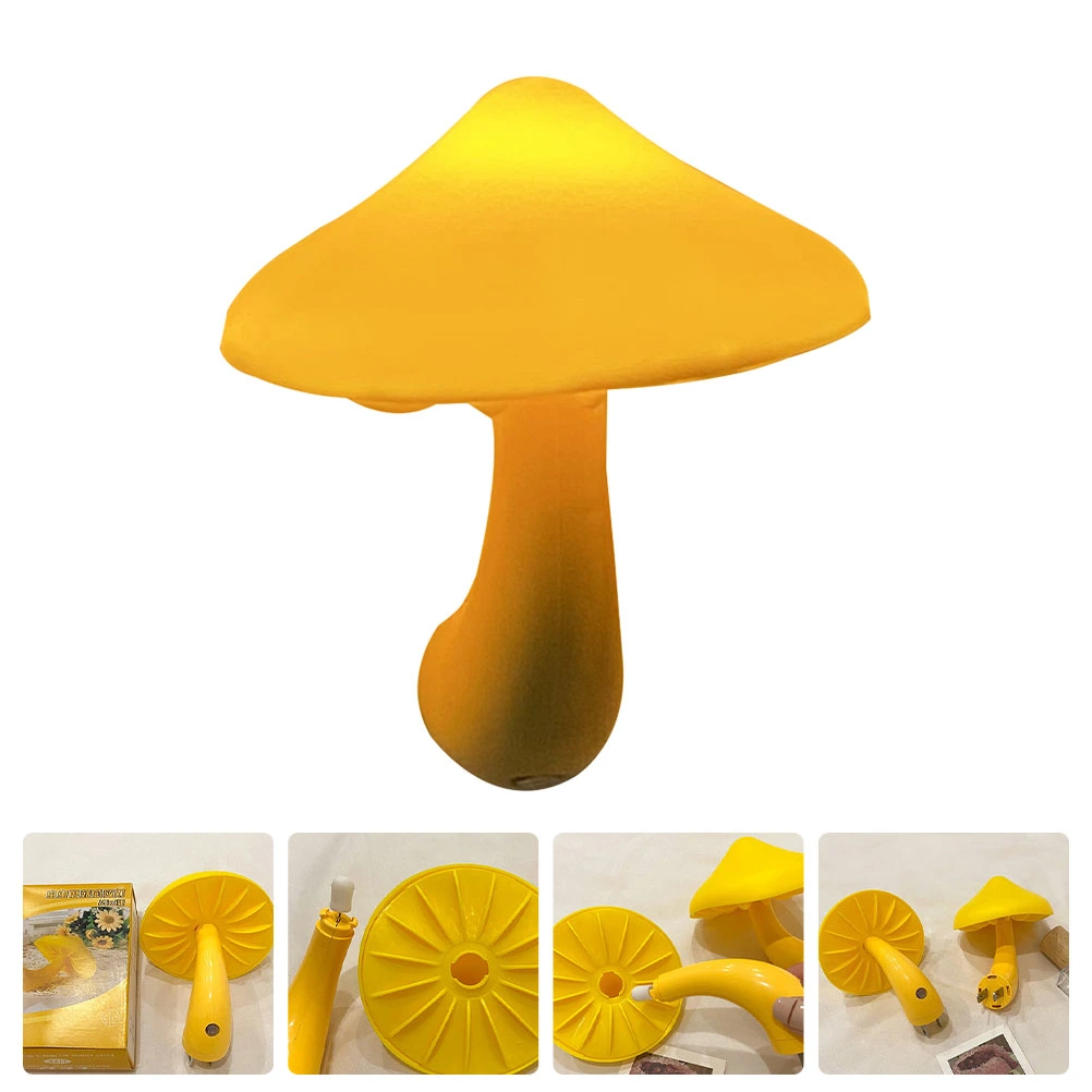 Creative Mushroom Shaped Bedside Lamp Table Lamp Simple Desktop Lamp US Plug