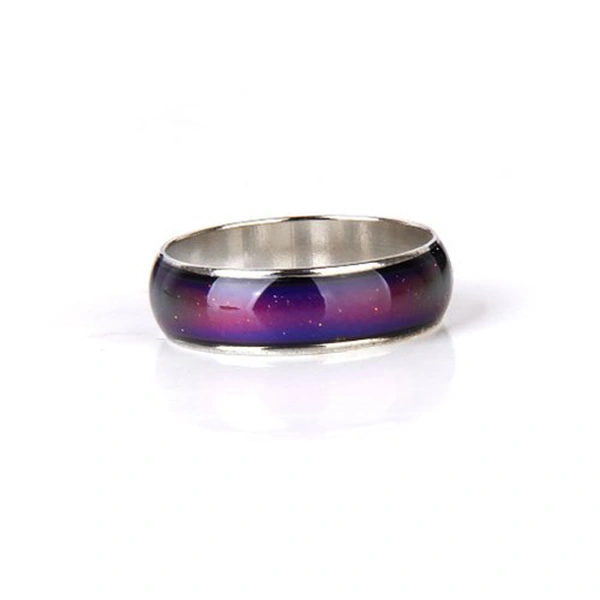 Fashion Unisex 15.6mm Color Changing Mood Ring Finger Ring