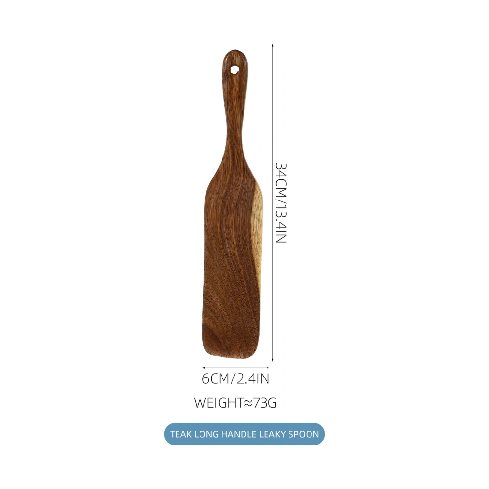 Wooden Wok Spatula Long Handle Cooking Spatula Simple Kitchen Cooking Utensil