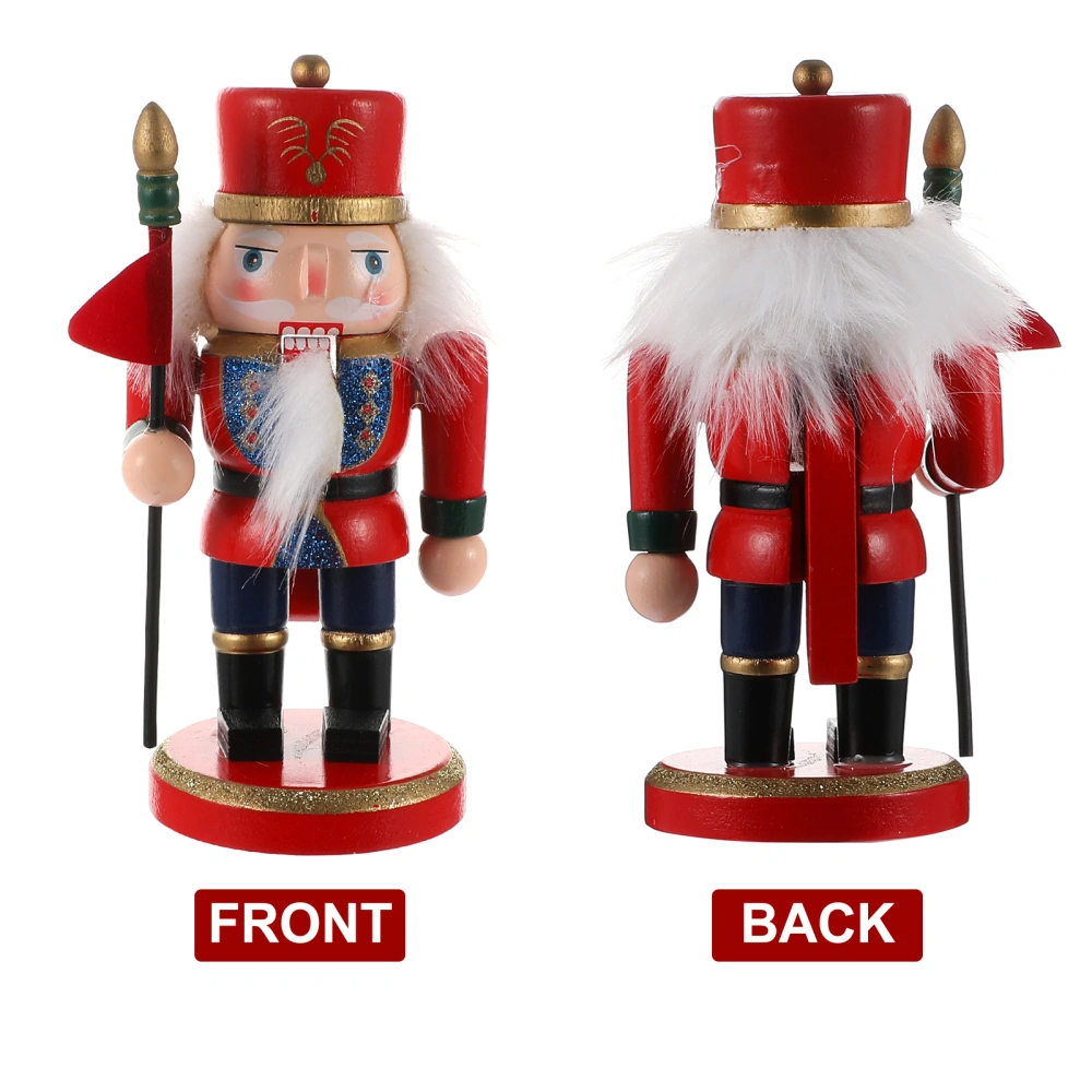 1Pc Nutcracker Puppet Christmas Pendant Christmas Adornment Xmas Doll Decor