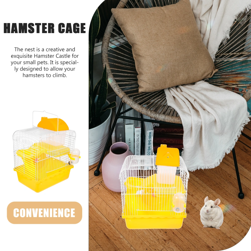 Hamster Cage Small Animal House Guinea Pig Cage Decorative Hamster Home Chinchilla Cage