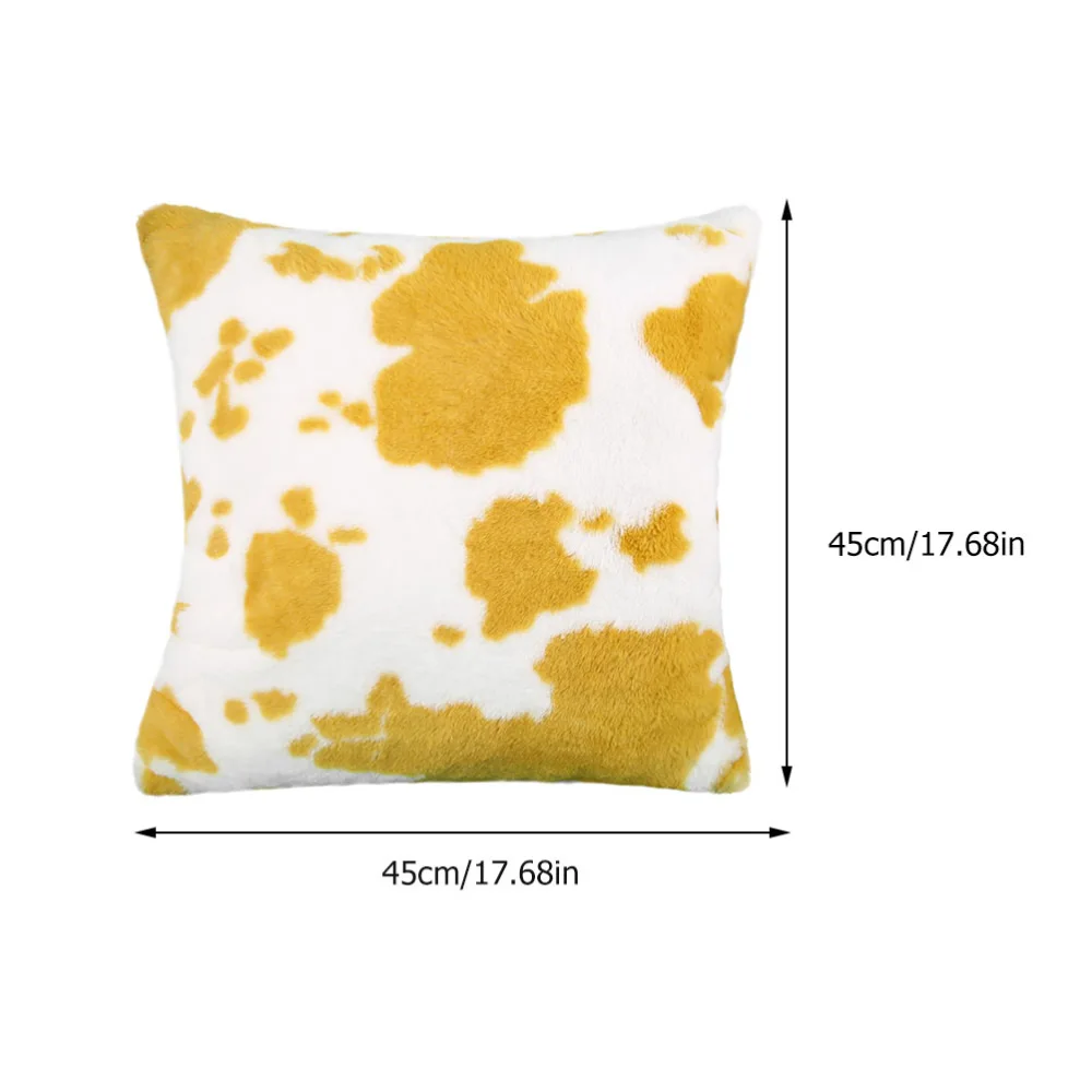 Throw Pillow Covers Cow Spots Decorative Square Cushion Covers Case for Home