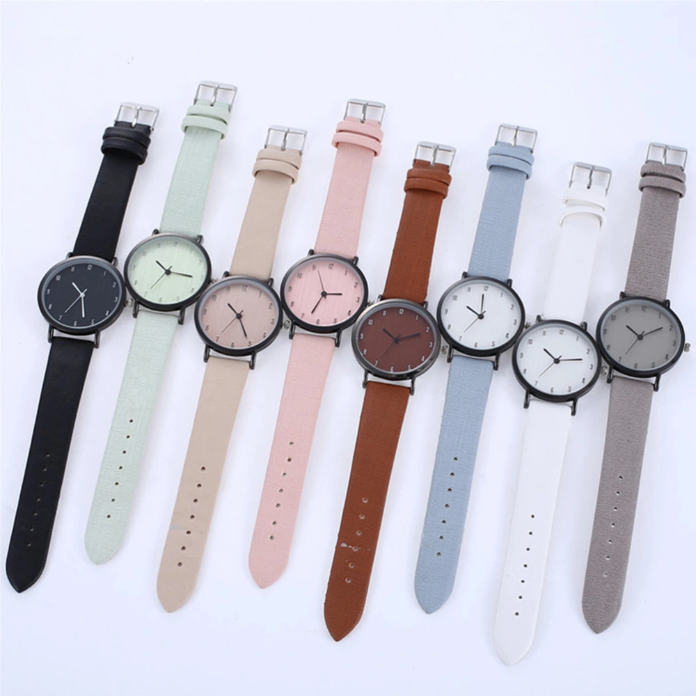 Women Wrist Watch Stylish Watch Leather Strap Wrist Watch Simple Style Wrist Watch Decor