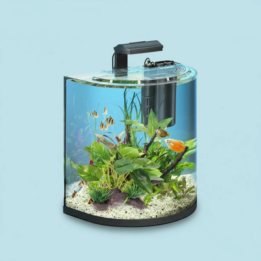 Aquarium Water Plants Artificial Fish Hides Driftwood Fish Tank Decor (Green)