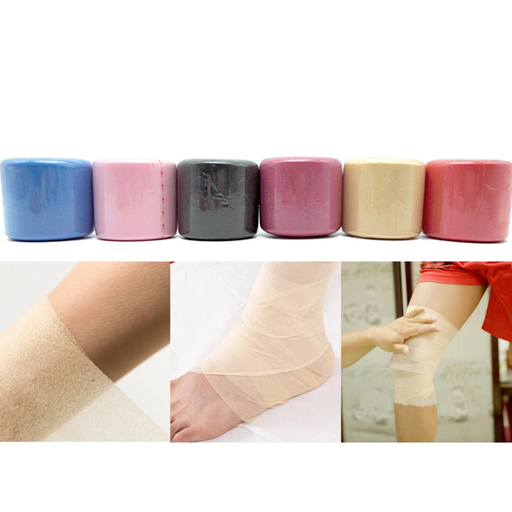 3 Roll Practical Cohesive Bandages Self Adherent Wrap Tape Stretch Athletic Strong Elastic First Aid Tape for Medical (Black)