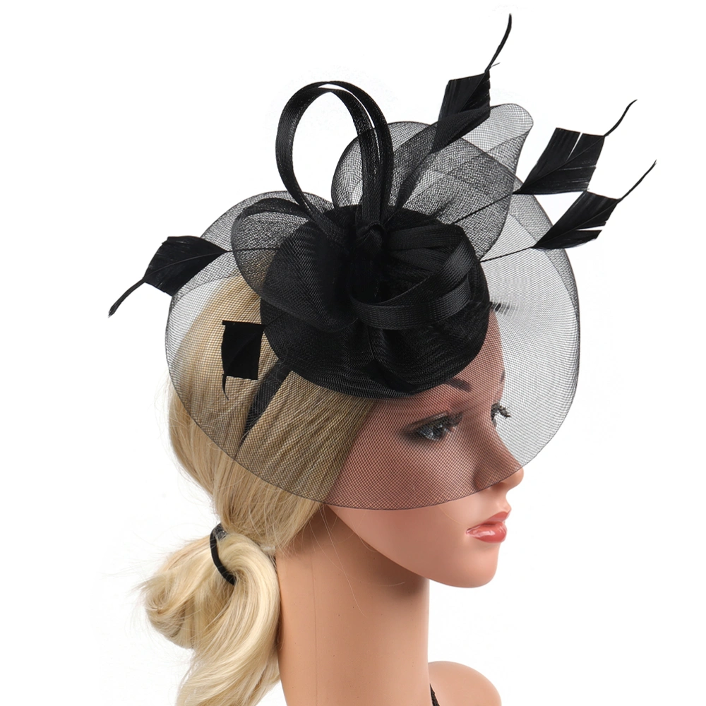 Gauze Fascinator Hat Tea Party Headband Hat Women Headband for Wedding Banquet