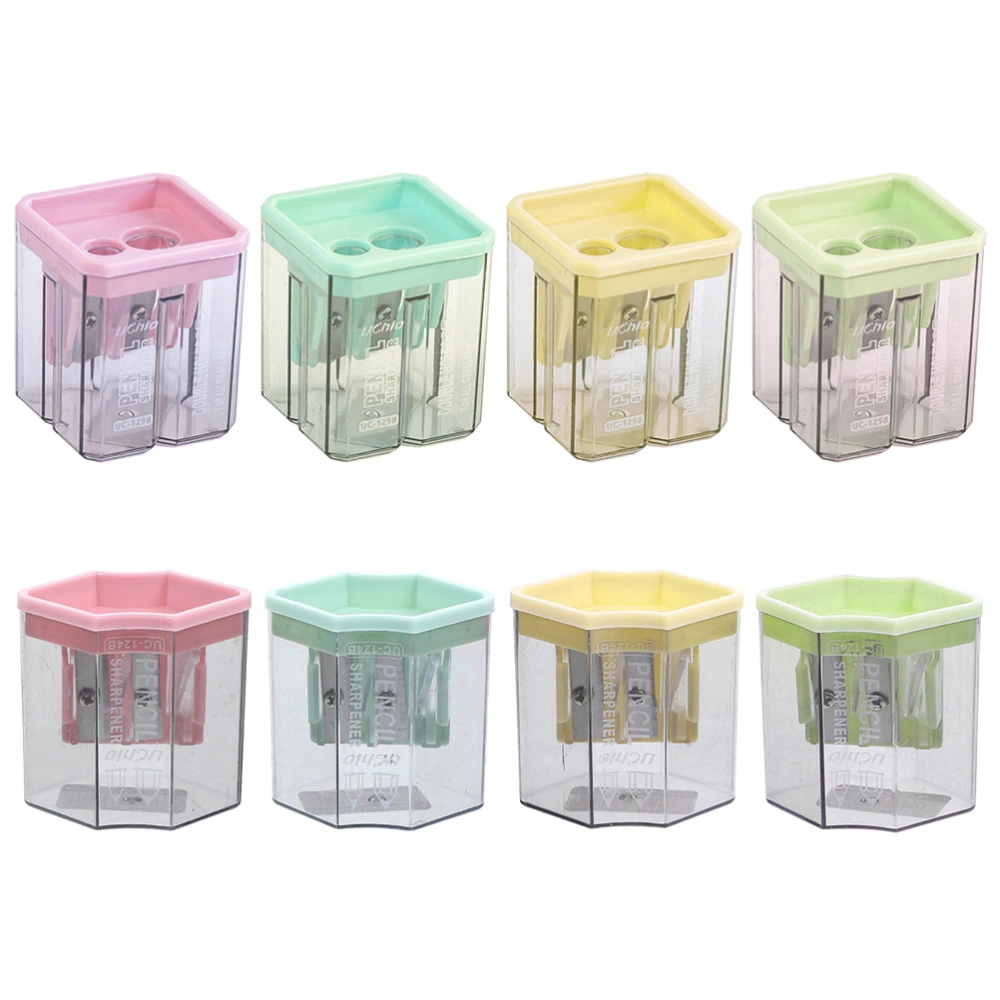 8Pcs Small Manual Sharpeners Office Pencils Sharpeners Students Hand Sharpeners Kids Supply