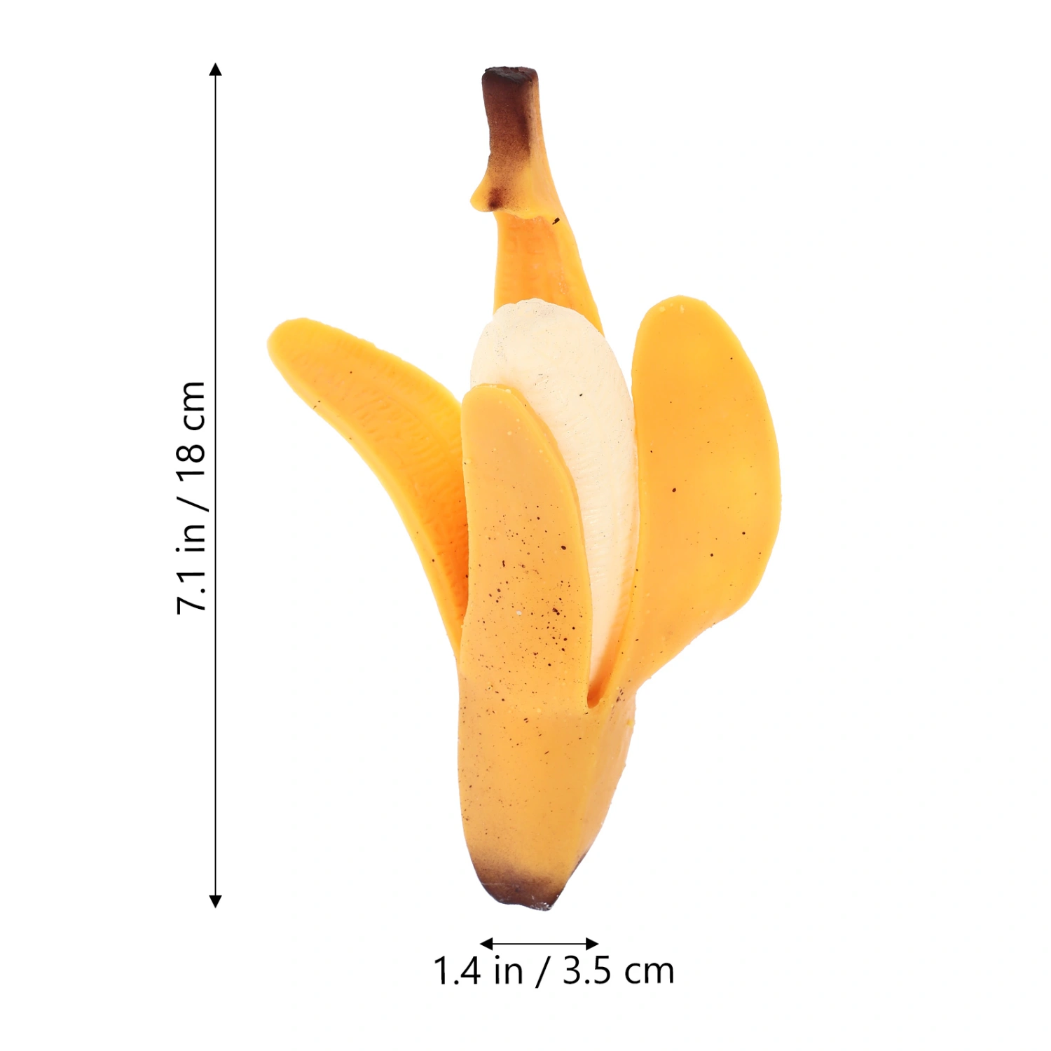 2pcs Simulation Banana Stress Banana Toy Peeled Banana Toys Party Favors