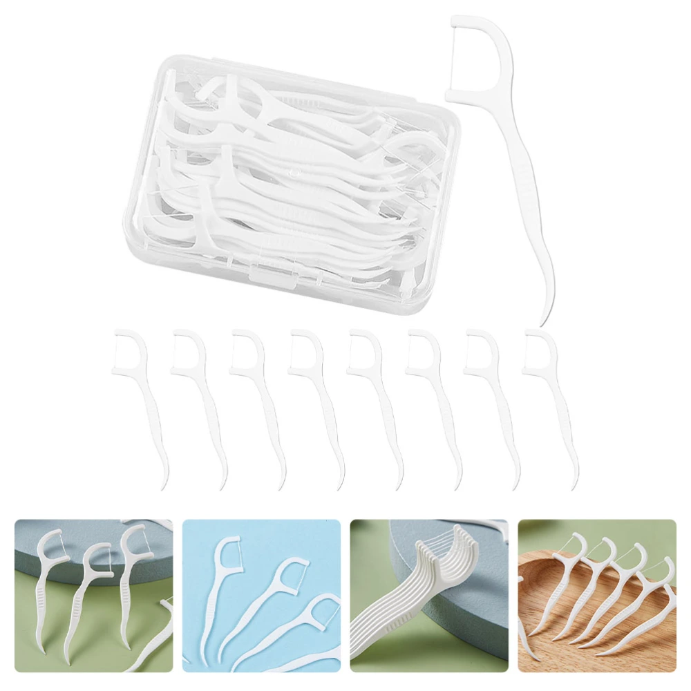 150Pcs Household Dental Flosses Convenient Teeth Flosses Compact Floss Picks Teeth Accessory