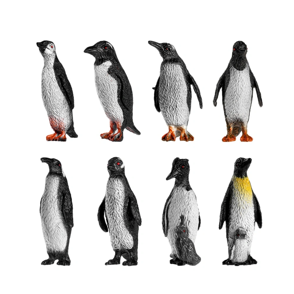 16PCS Early Childhood Cognitive Toys Plastic Ocean Animal Penguin Figure Model Preschool Kids Toy(Mixed Pattern)