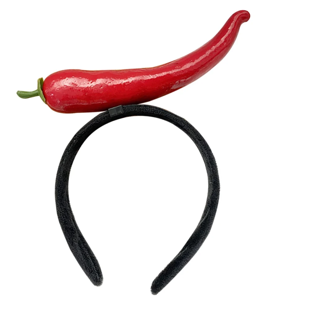 Simulation Chili Design Hair Hoop Unique Headdress Festival Women Headband