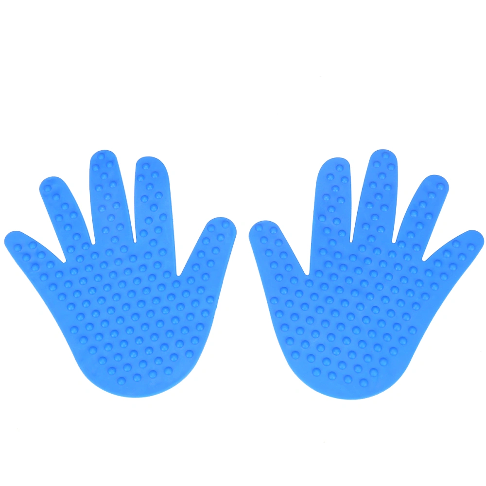 1 Pair Colored Handprint Pacthes Massage Point Sheets Coordination Training Prop Educational Supplies Blue