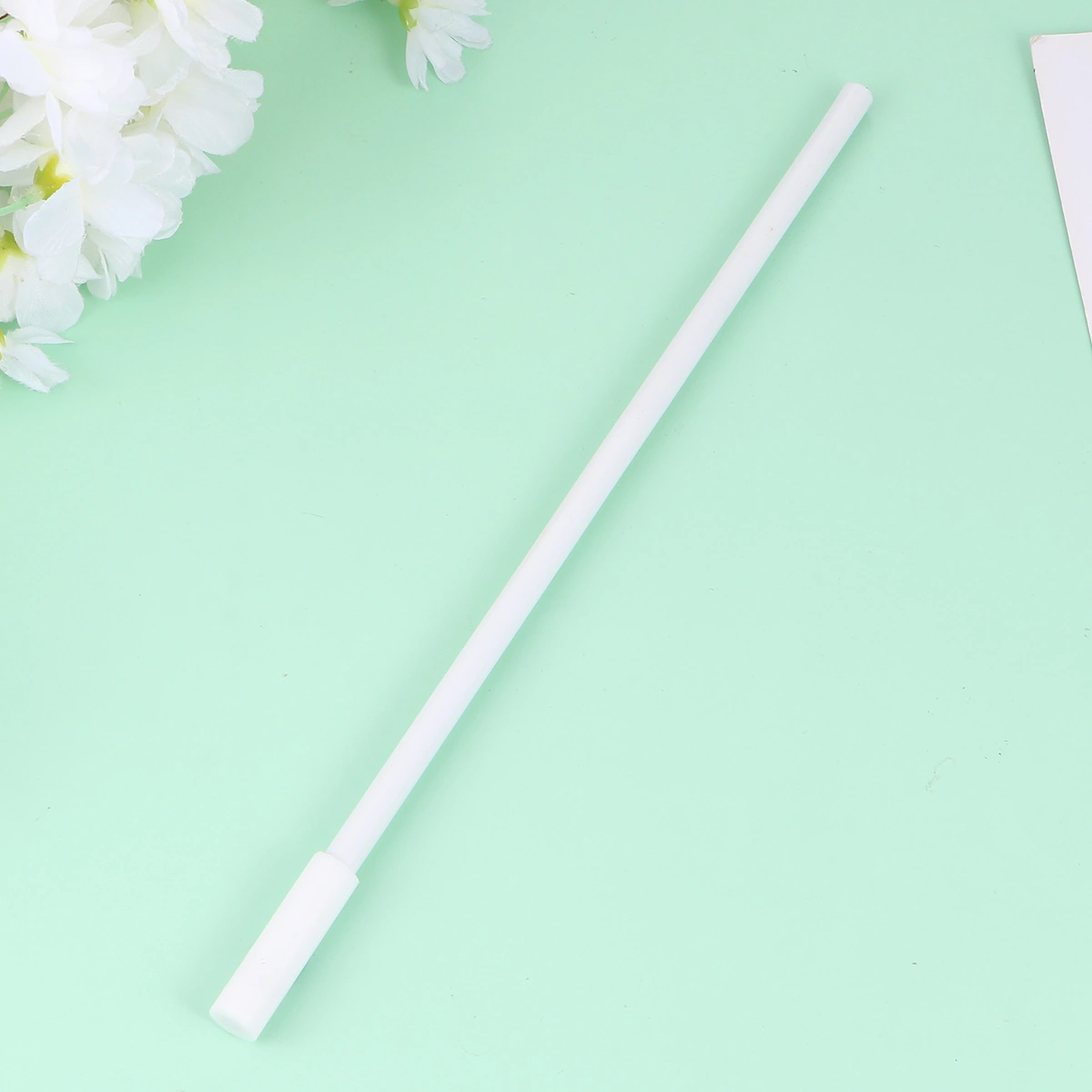1 Pc 250mm Muddler Stirring Rod PTFE Stirrer Mixing Paddle PTFE Stir Bar Experimental Supplies for Laboratory (White)
