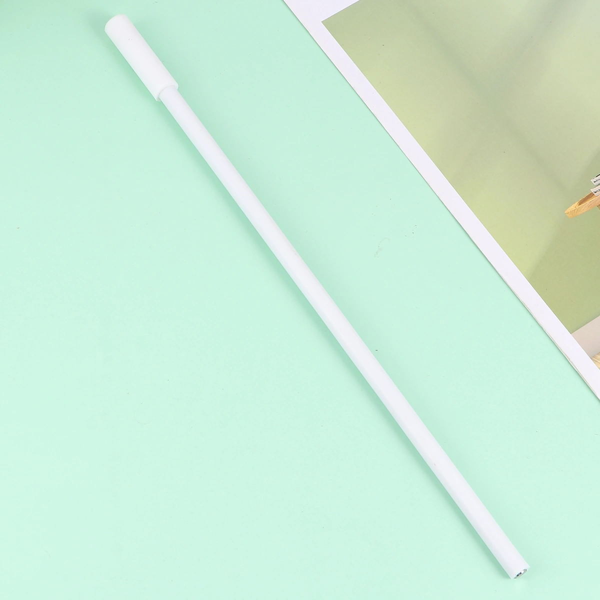 1 Pc 250mm Muddler Stirring Rod PTFE Stirrer Mixing Paddle PTFE Stir Bar Experimental Supplies for Laboratory (White)