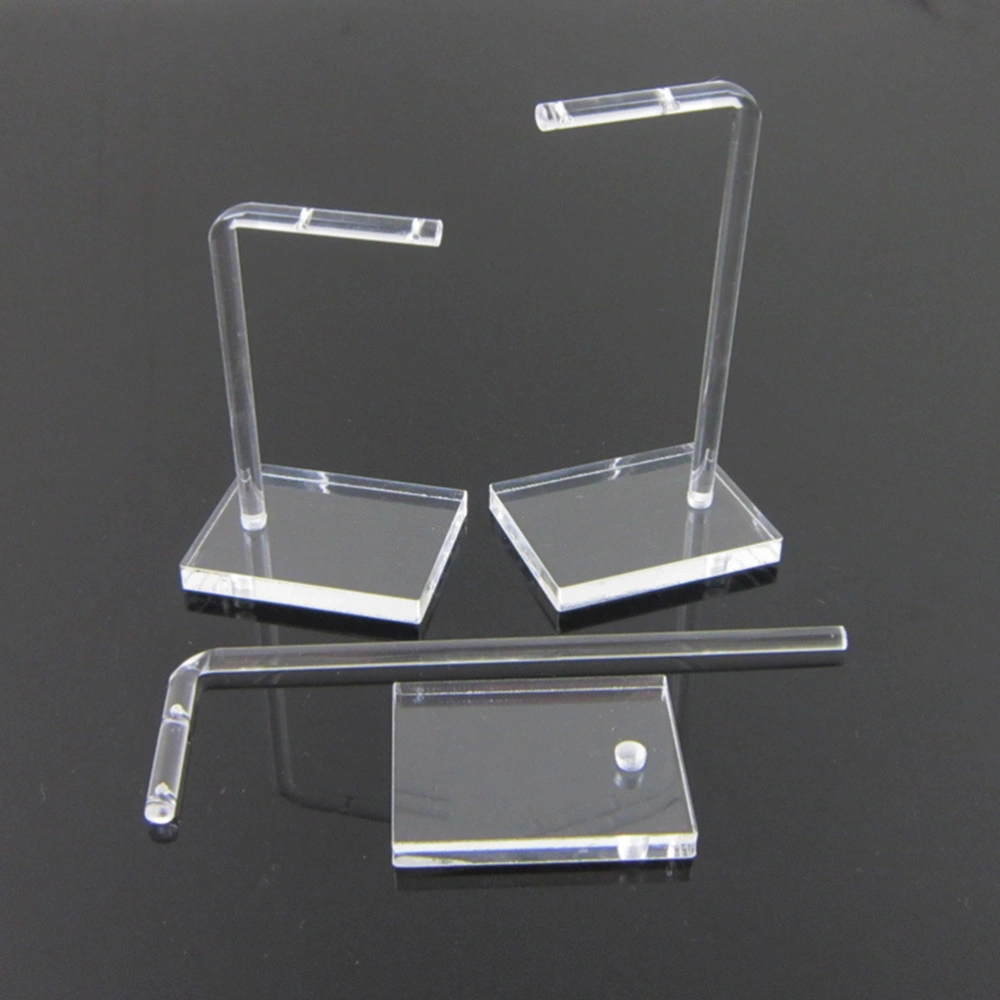 3pcs Transparent Acrylic Earrings Stands Eardrop Display Holder Ear Jewelries Rack Organizer