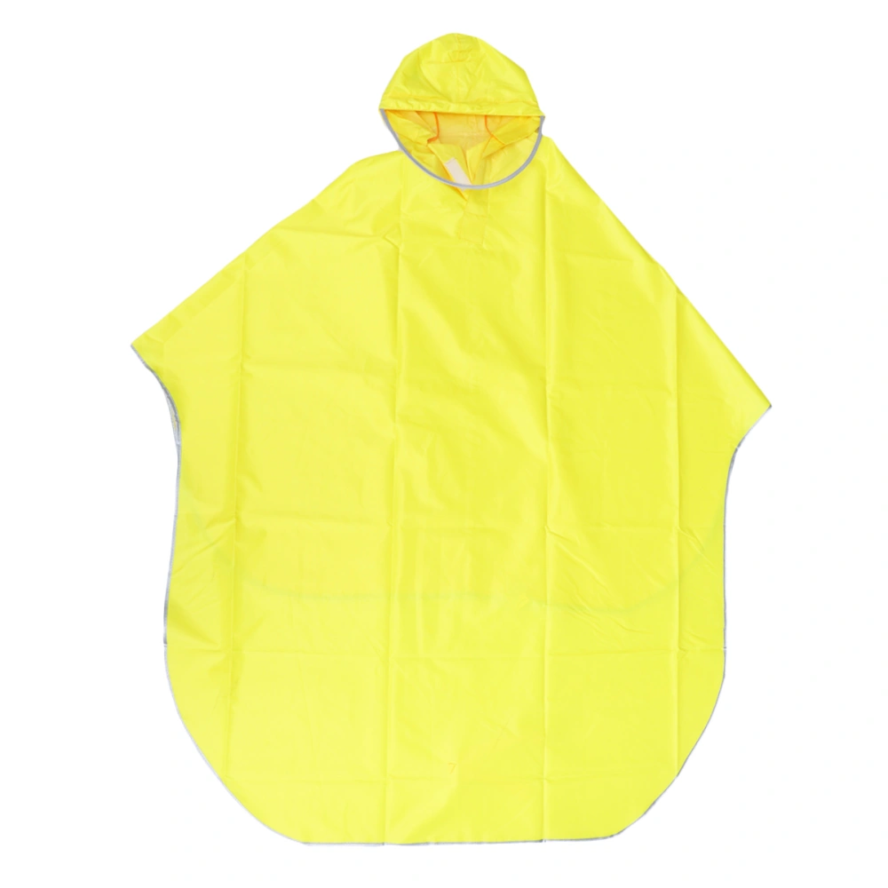 Mens Womens Cycling Bike Raincoat Rain Cape Poncho Hooded Windproof Rain Coat Mobility Scooter Cover Size XXXL(Yellow)