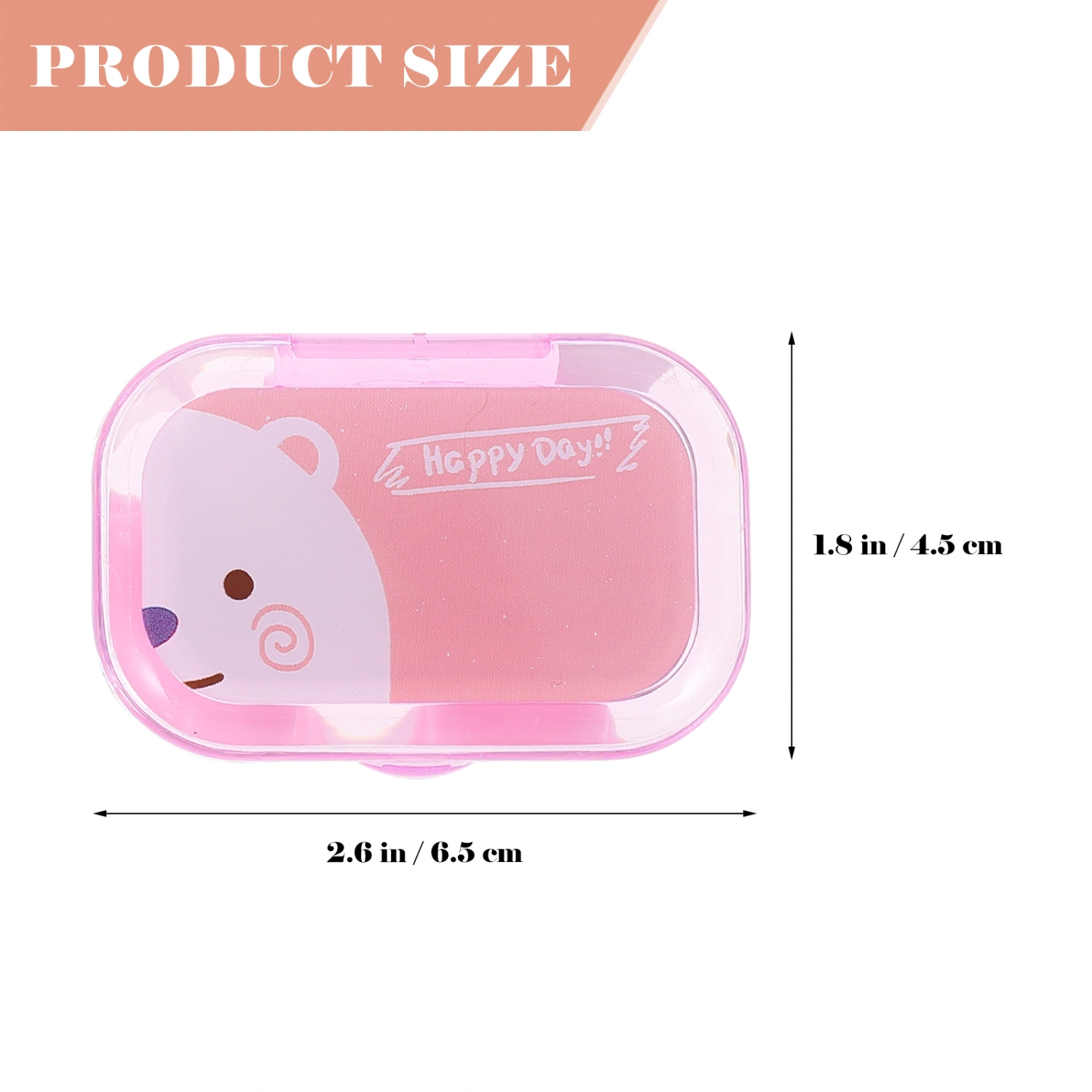 4 Boxes of Contacts Lens Cartoon Boxes Contact-Lens Cases (Mixed Style)