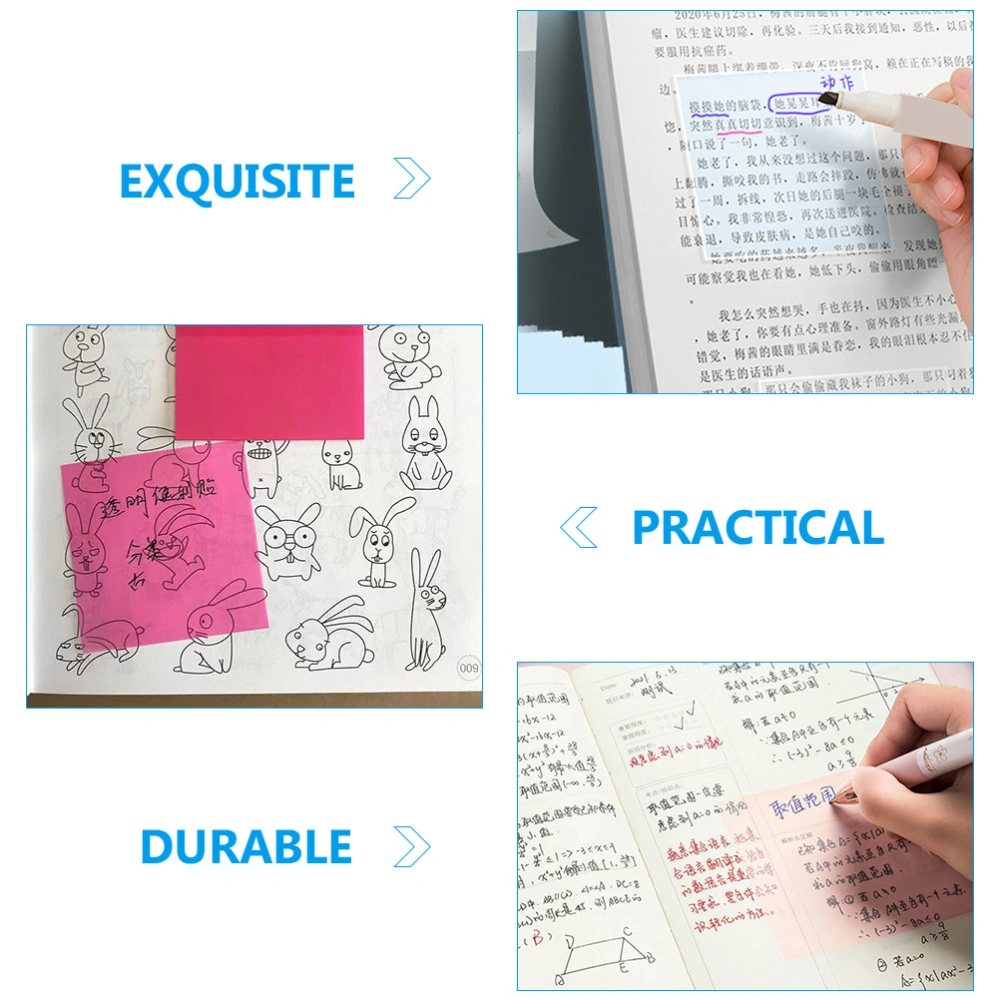 6pcs Memo Pads Adhesive Memo Sticker Students Memo Notes School Office Supplies