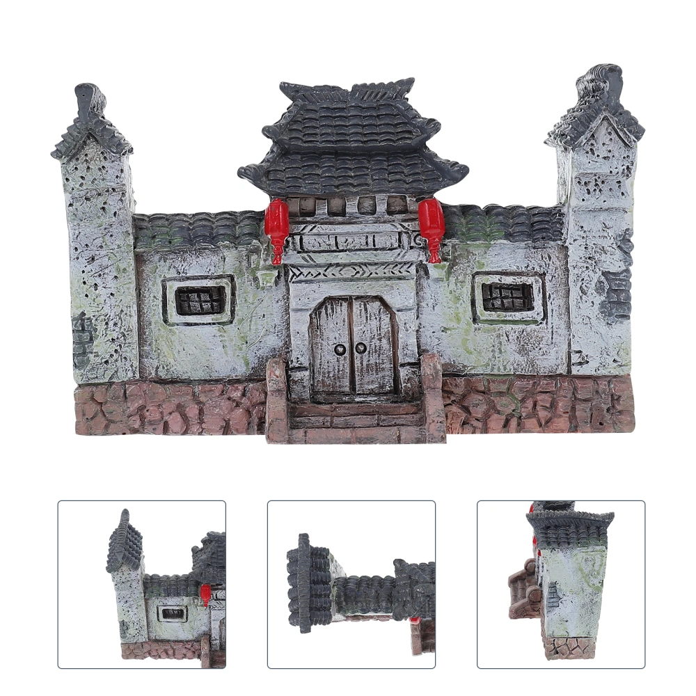 1Pc  Simulated Scene Adornment Vintage Resin Door Decor Lawn Landscaping Prop