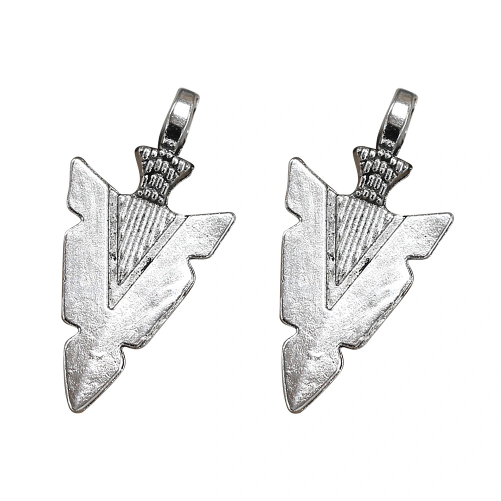 20pcs Alloy Arrows Pendant Charms DIY Jewelry Making Accessories for Necklace Bracelet (Antique Silver)
