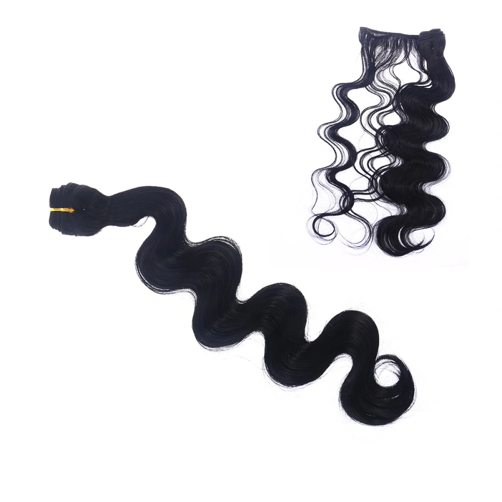 Hair Bundles Synthetic Fake Hair Body Wave Weft Unprocessed Hair Extensions (1#-20'')