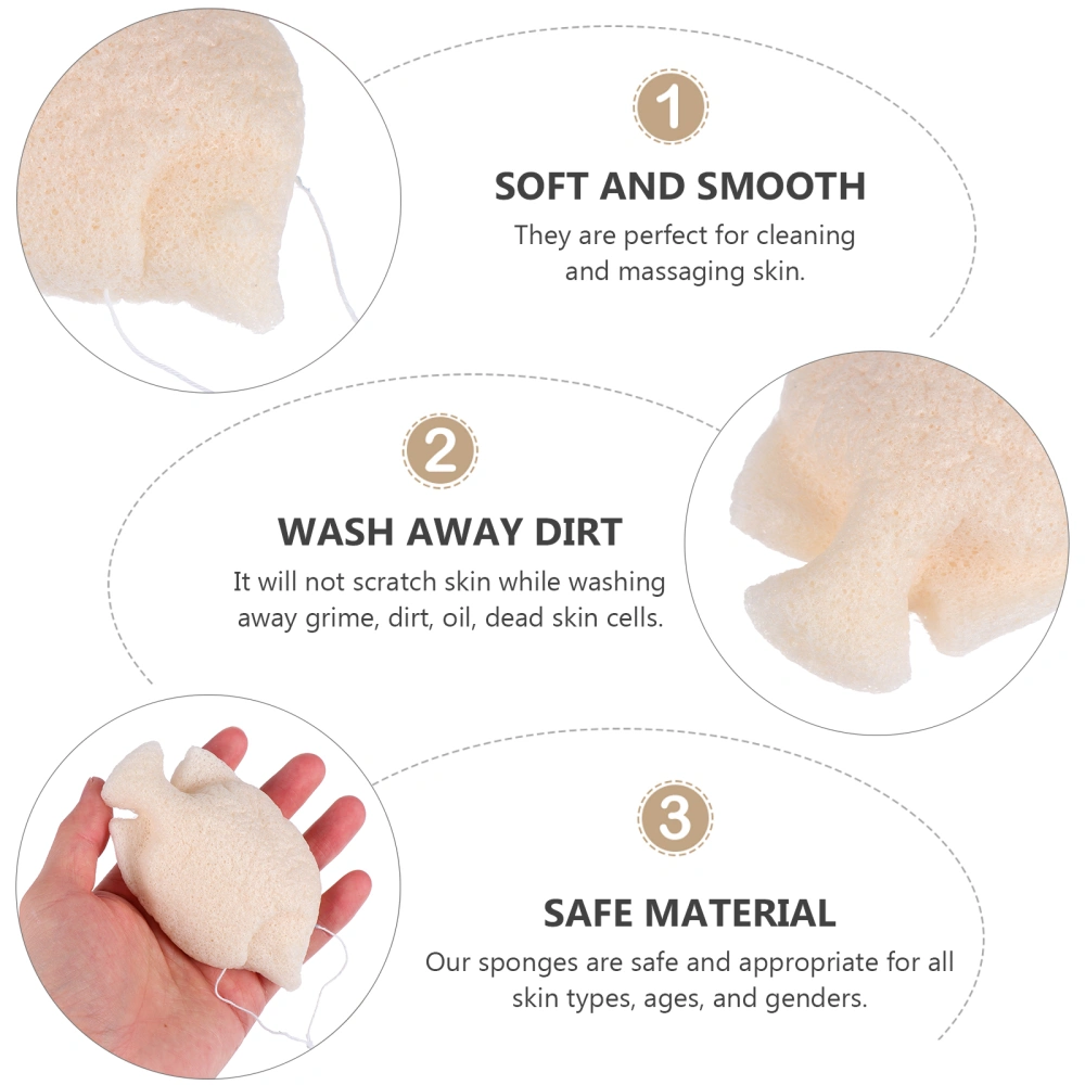 Natural Konjac Facial Sponge Facial Puff Baby Shower Sponge Bathing Pad