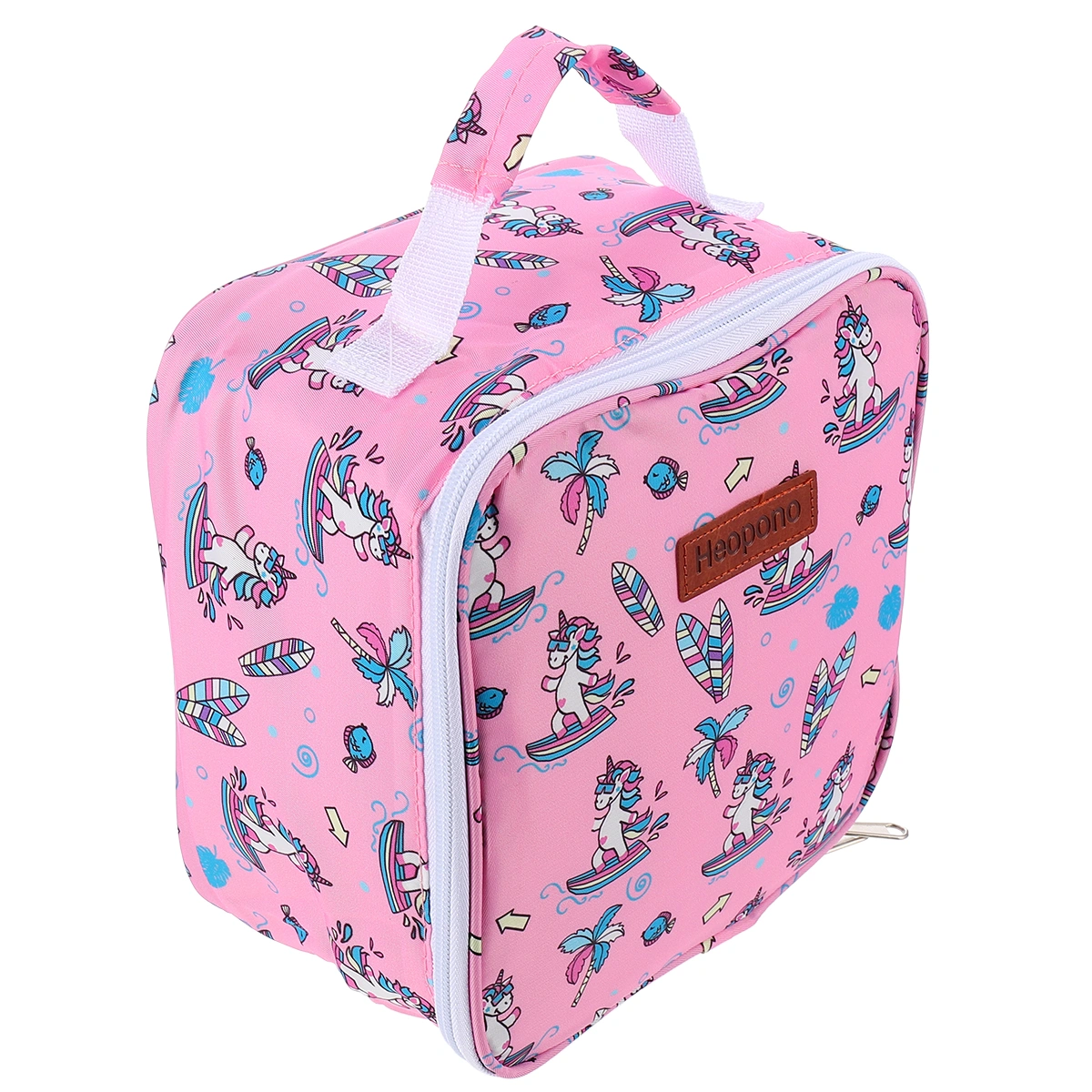 1pc Oxford Unicorns Printed Tote Lunch Bag Children Lunch Storage Bag Handbag