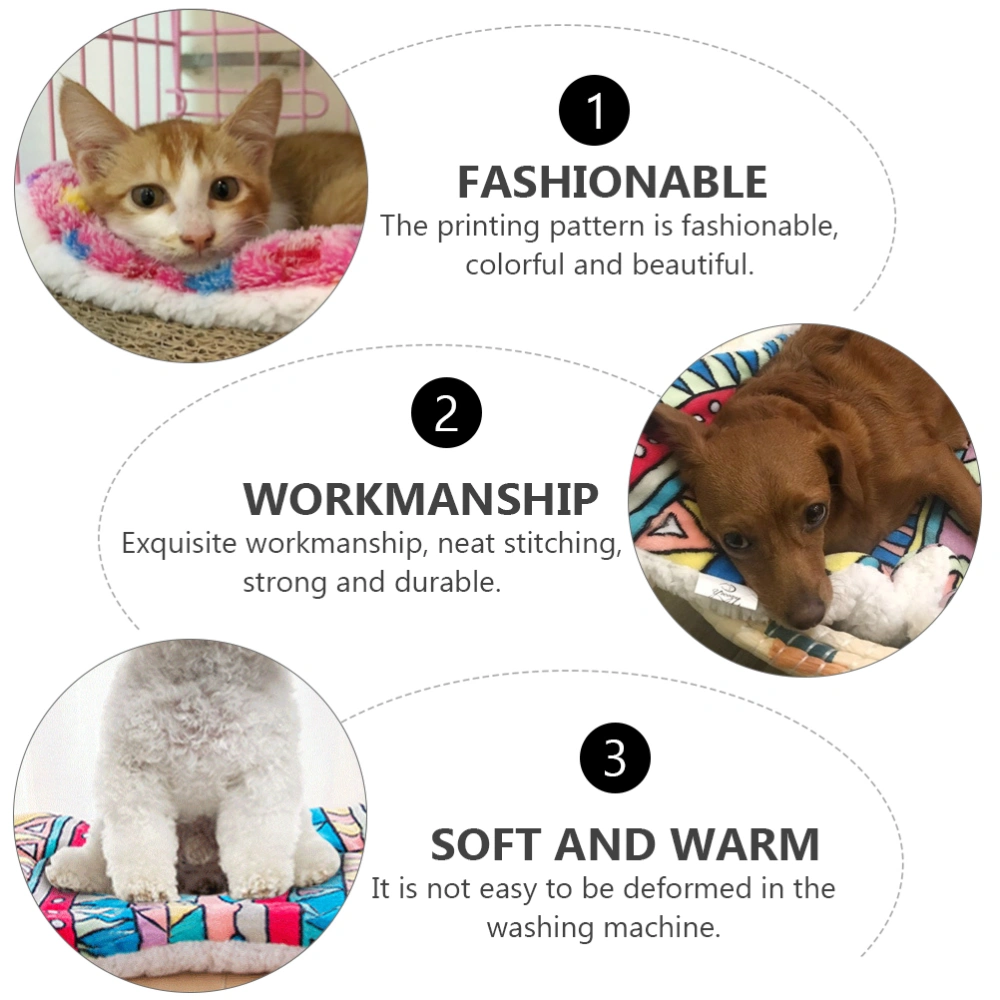 Thickened Pet Blanket Comfortable Cat Dog Sleeping Mat Berber Fleece Dog Blanket