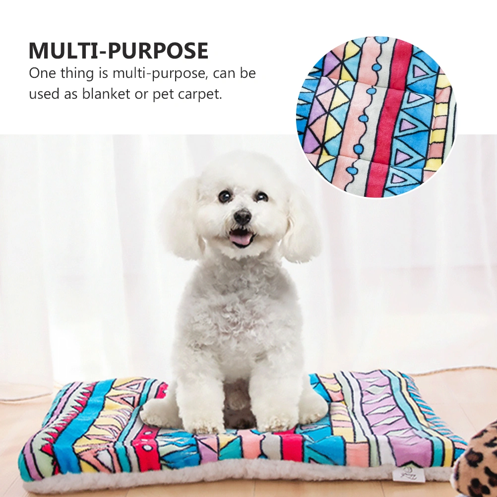 Thickened Pet Blanket Comfortable Cat Dog Sleeping Mat Berber Fleece Dog Blanket