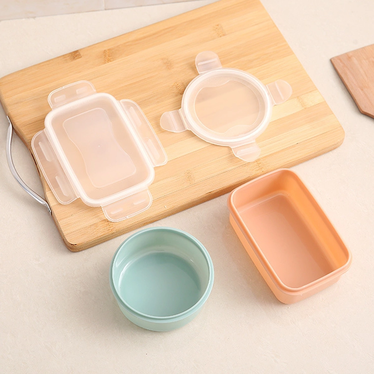 5pcs Food Storage Containers with Lids Lunch Boxes Fridge Food Containers