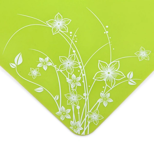 Practical Silicone Placemats Insulated Mat Potholder Table Decoration for Home Restaurant (Green)