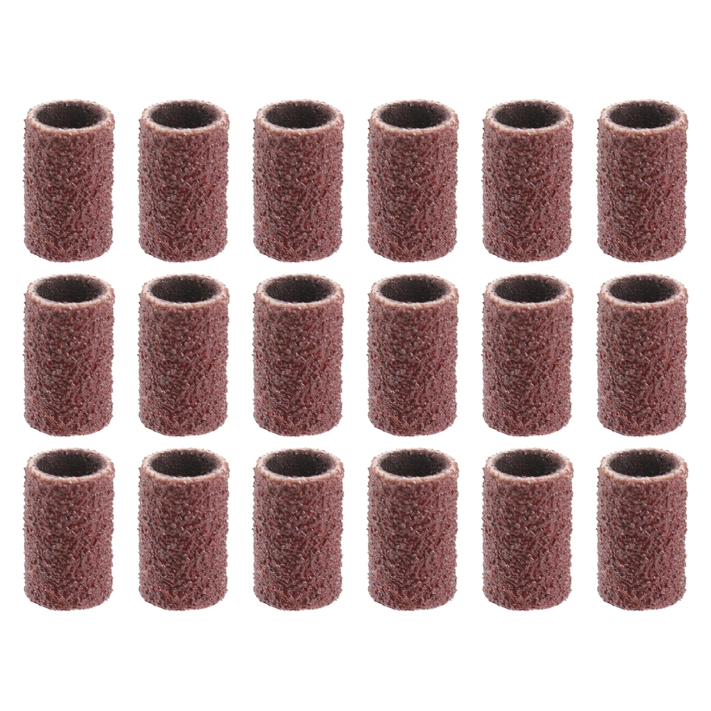 300pcs Sanding Bands Nail Drill Sanding Ring Grinding Head Polisher Essential Supplies Sand Circle Manicure Tool (100pcs 80# + 100pcs 120# + 100pcs 180#)