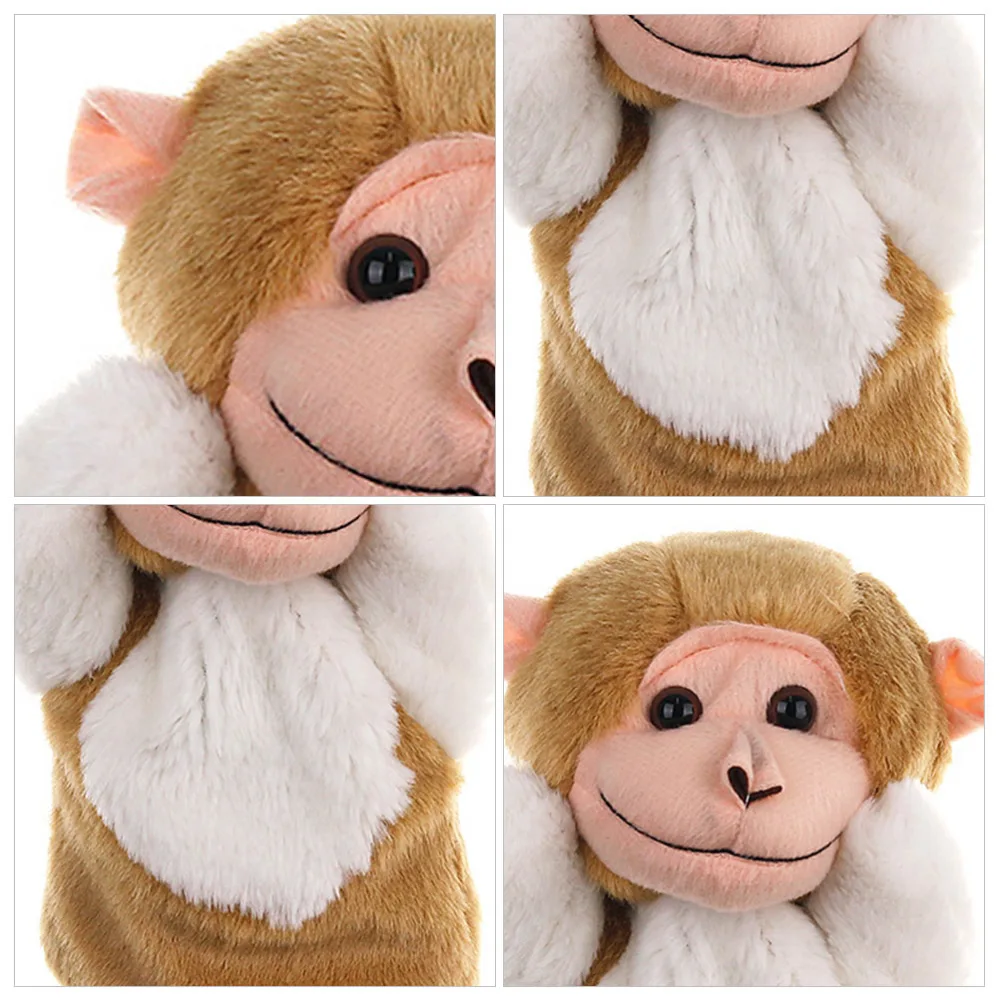 1Pc Monkey Hand Puppet Model Toy Hand Puppet Kindergarten Storytelling Prop