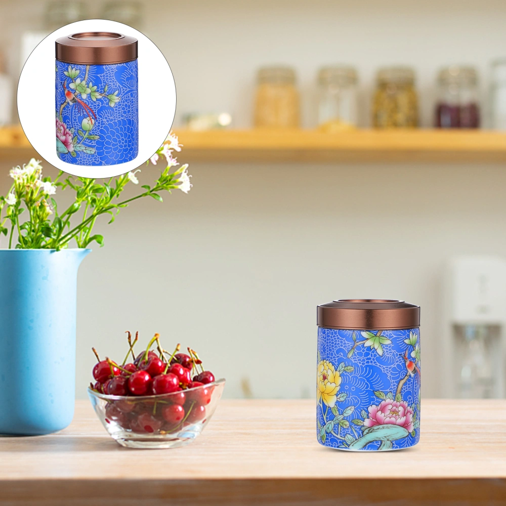 Painted Bulk Tea Container Ceramic Tea Caddy Scented Tea Packaging Canister