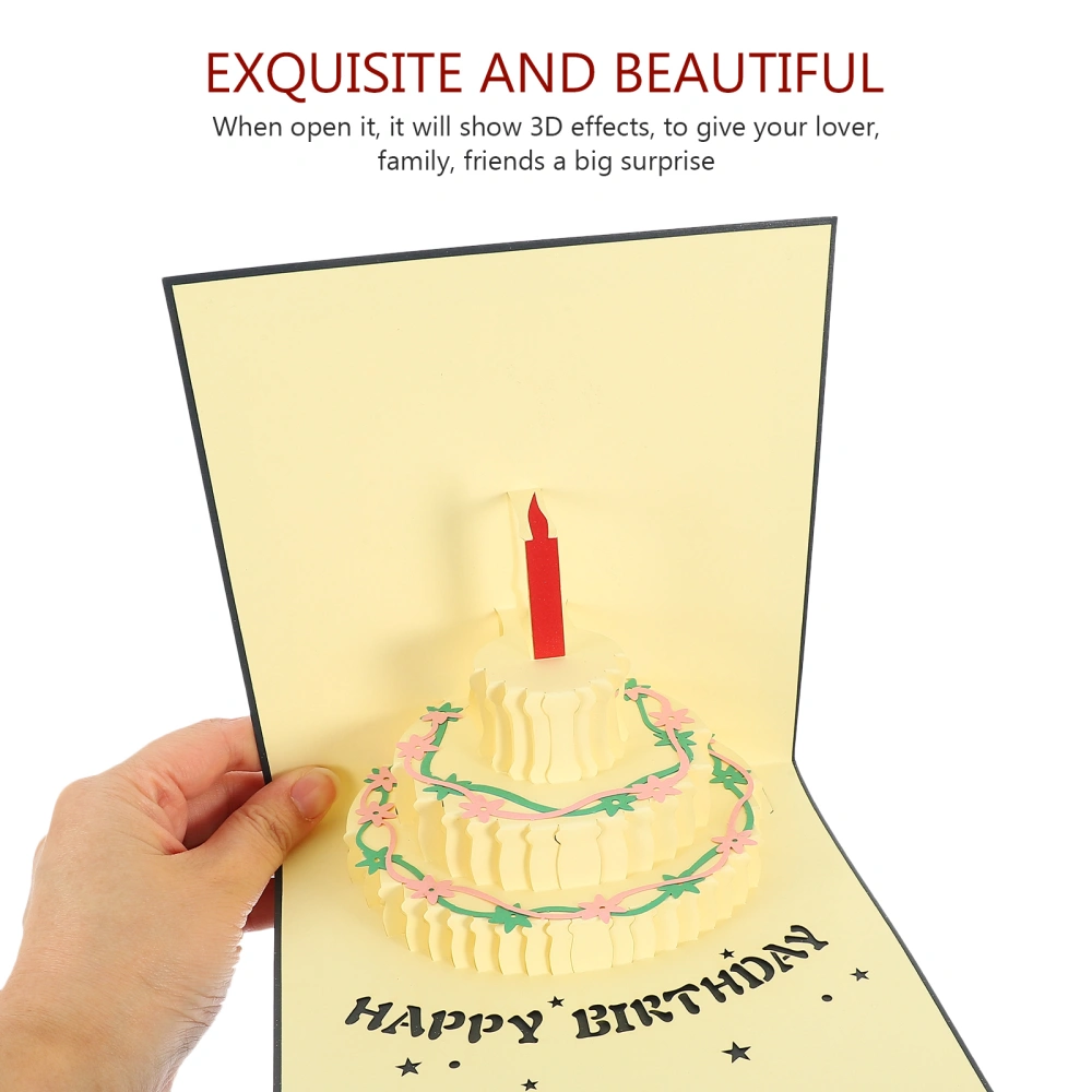 Musical Birthday Card 3D Birthday Gift Card Birthday Bless Card Birthday Card with Envelop