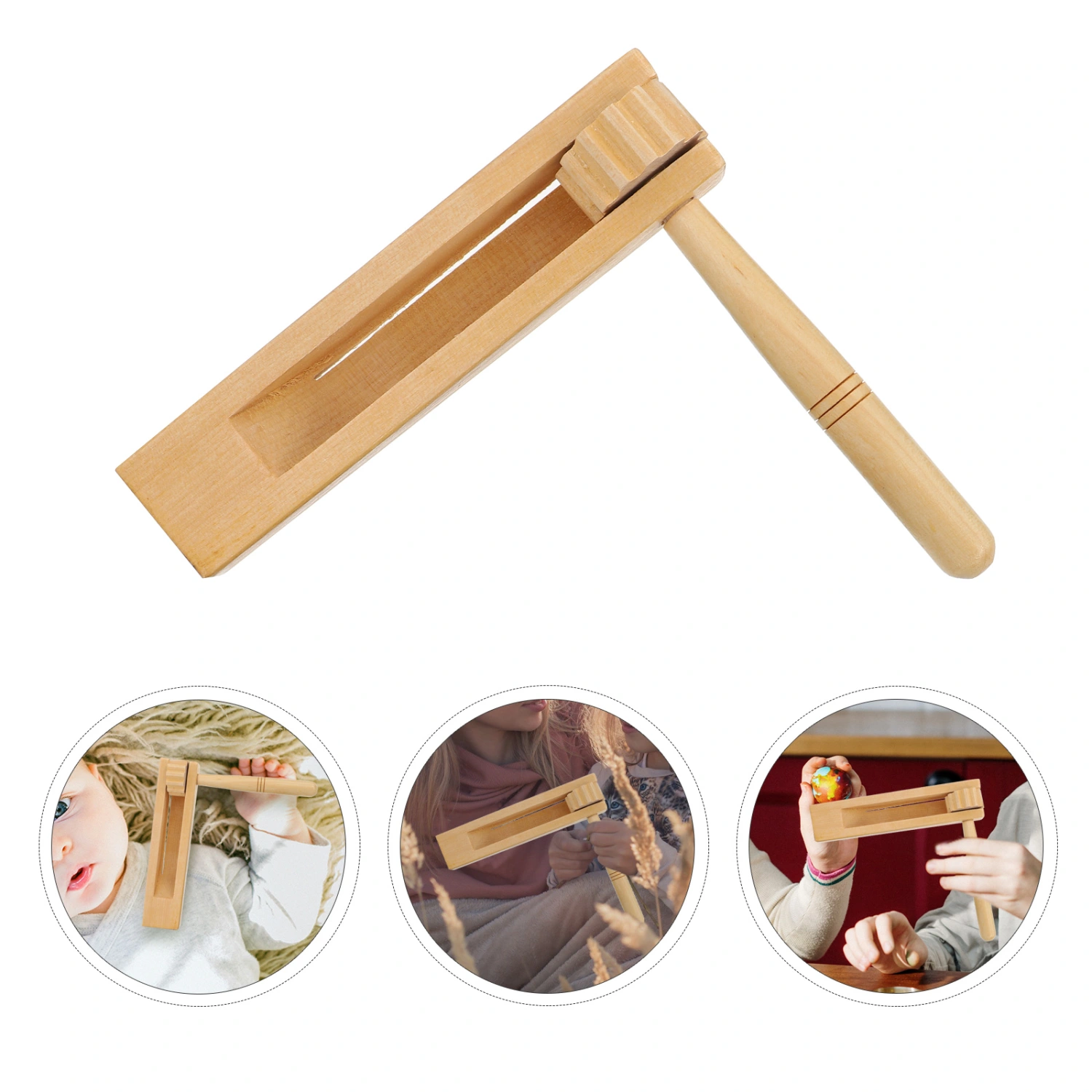 Children Musical Toy Percussion Instrument Castanet Toy for Early Education